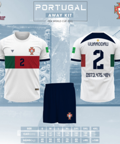 Áo World Cup 2022 Bồ Đào Nha Màu Trắng
